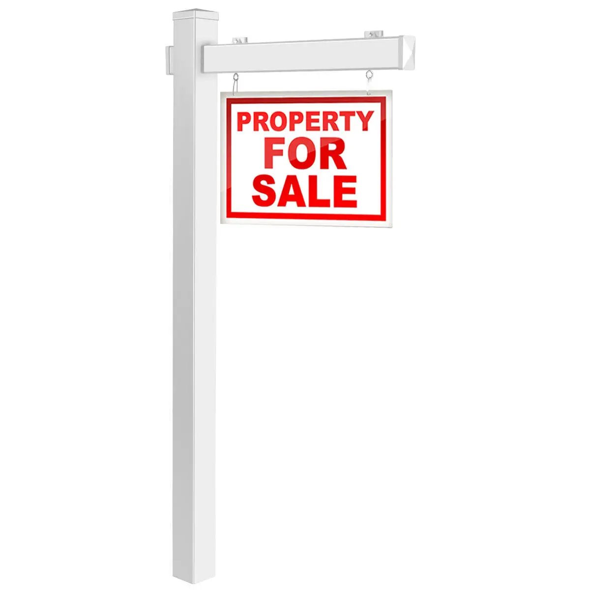 6 Feet Vinyl UPVC Real Estate Sign Post Realtor Yard Sign Post, photo 8 of 8