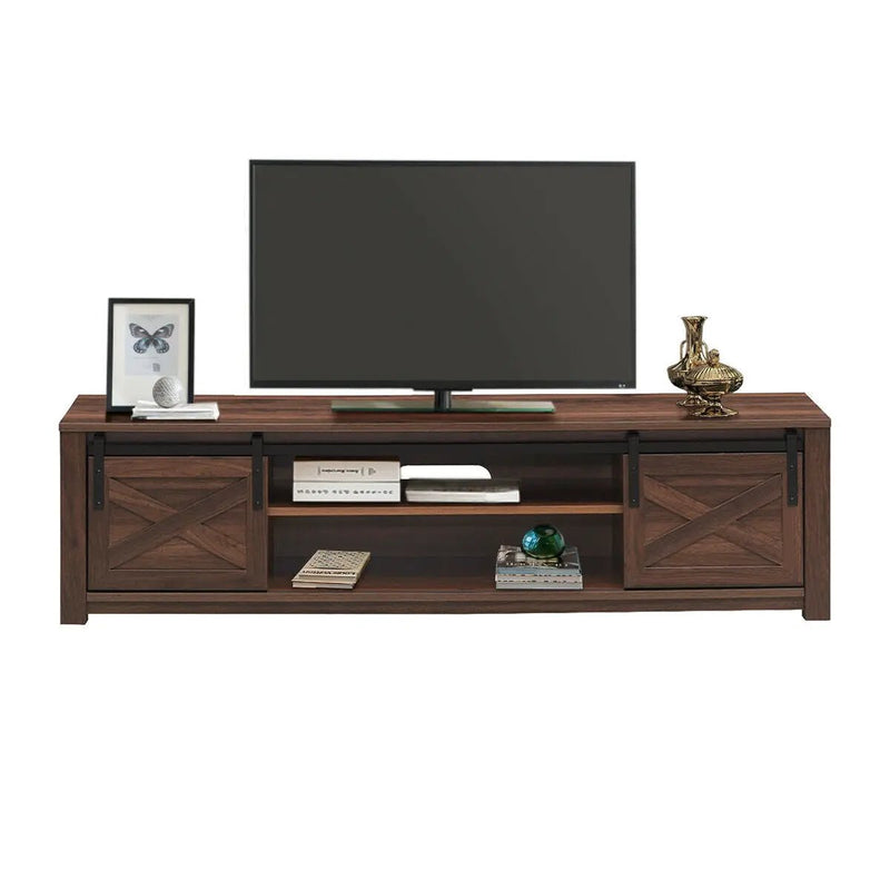 65 Inch Flat Sliding Barn Door TV Stand by DirectDeals
