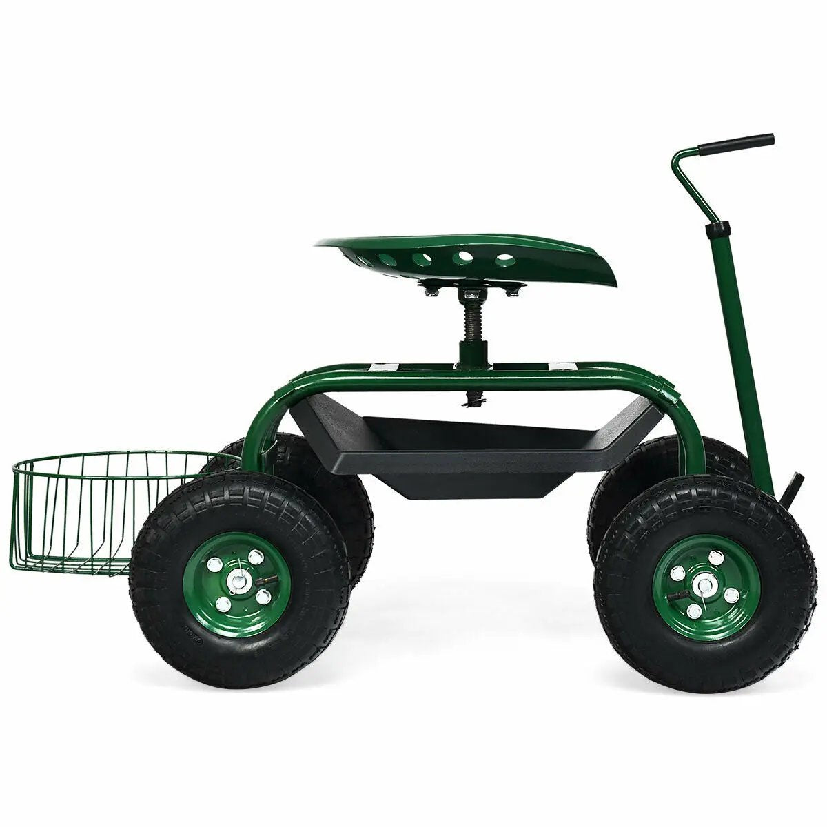 Extendable Handle Garden Cart Rolling Wagon Scooter, photo 6 of 10