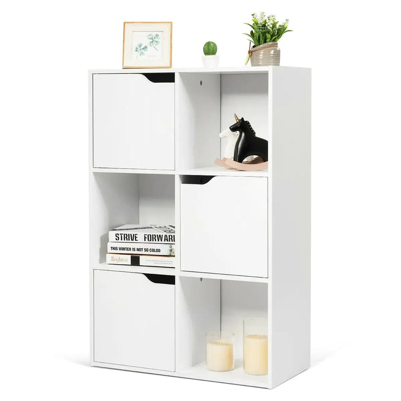 6 Cubes Wood Storage Shelves Organization by DirectDeals