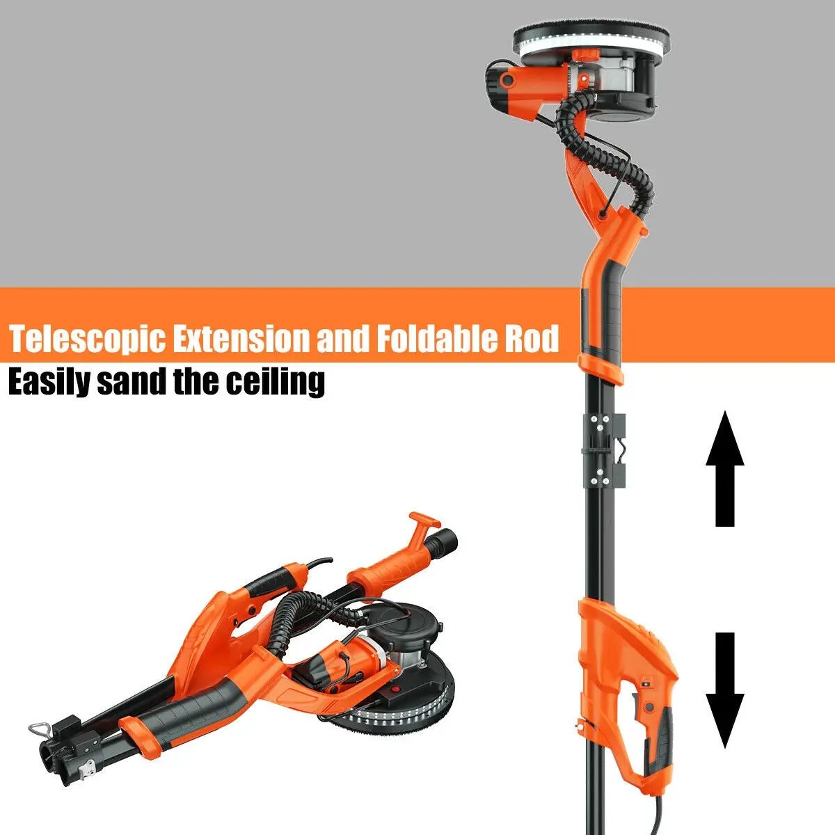 Electric Foldable Drywall Sander 750W Variable Speed by DirectDeals