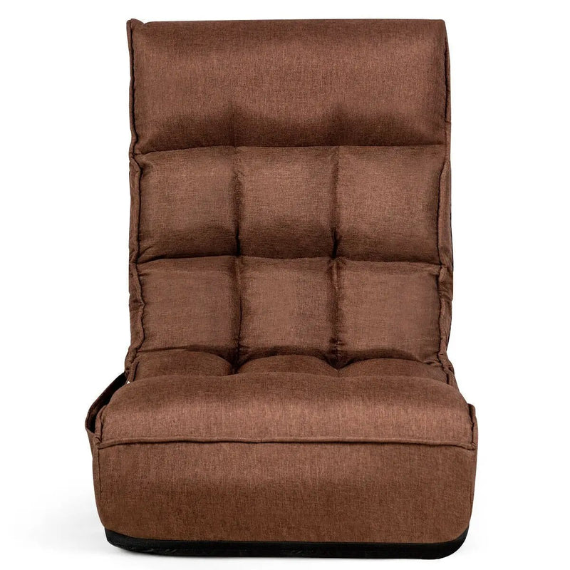 4-Position Adjustable Floor Chair Folding Lazy Sofa by DirectDeals