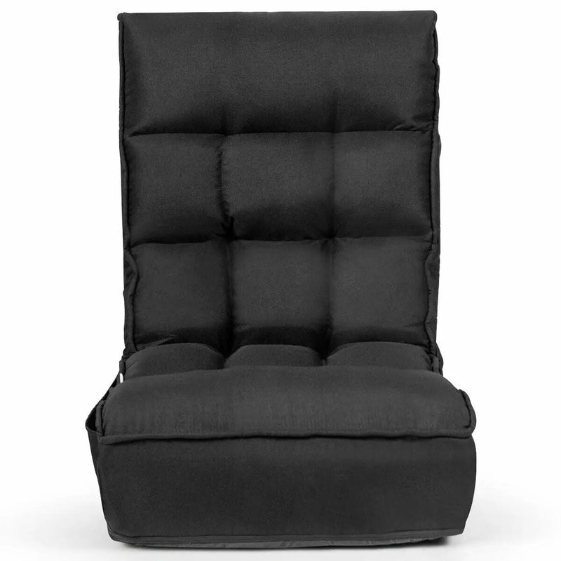 4-Position Adjustable Floor Chair Folding Lazy Sofa by DirectDeals