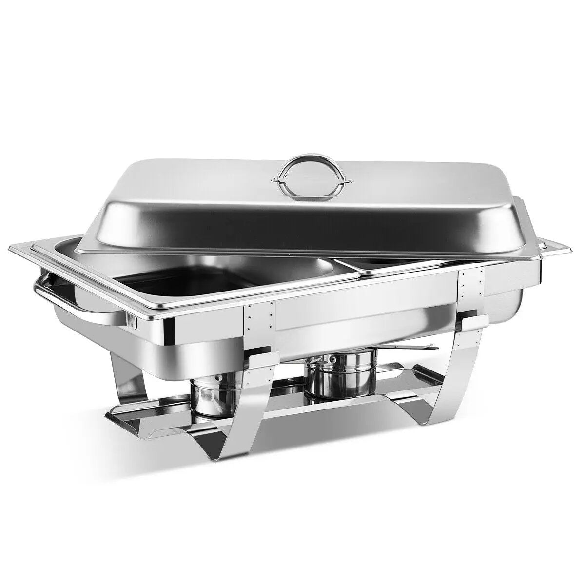 2 Packs Stainless Steel Full-Size Chafing Dish by DirectDeals