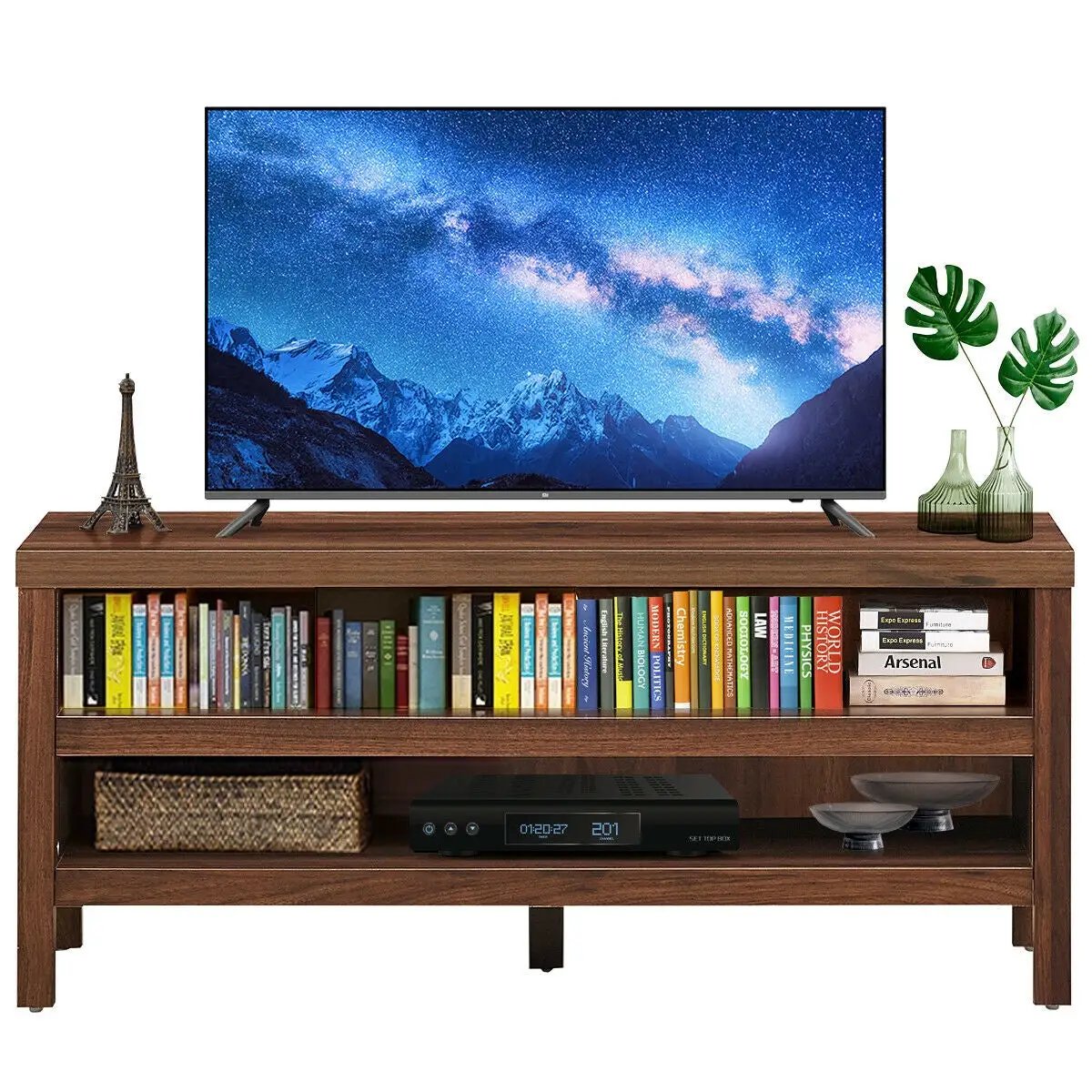 3-Tier TV Stand Console Cabinet for TV's up to 45 Inch with Storage Shelves, photo 2 of 16