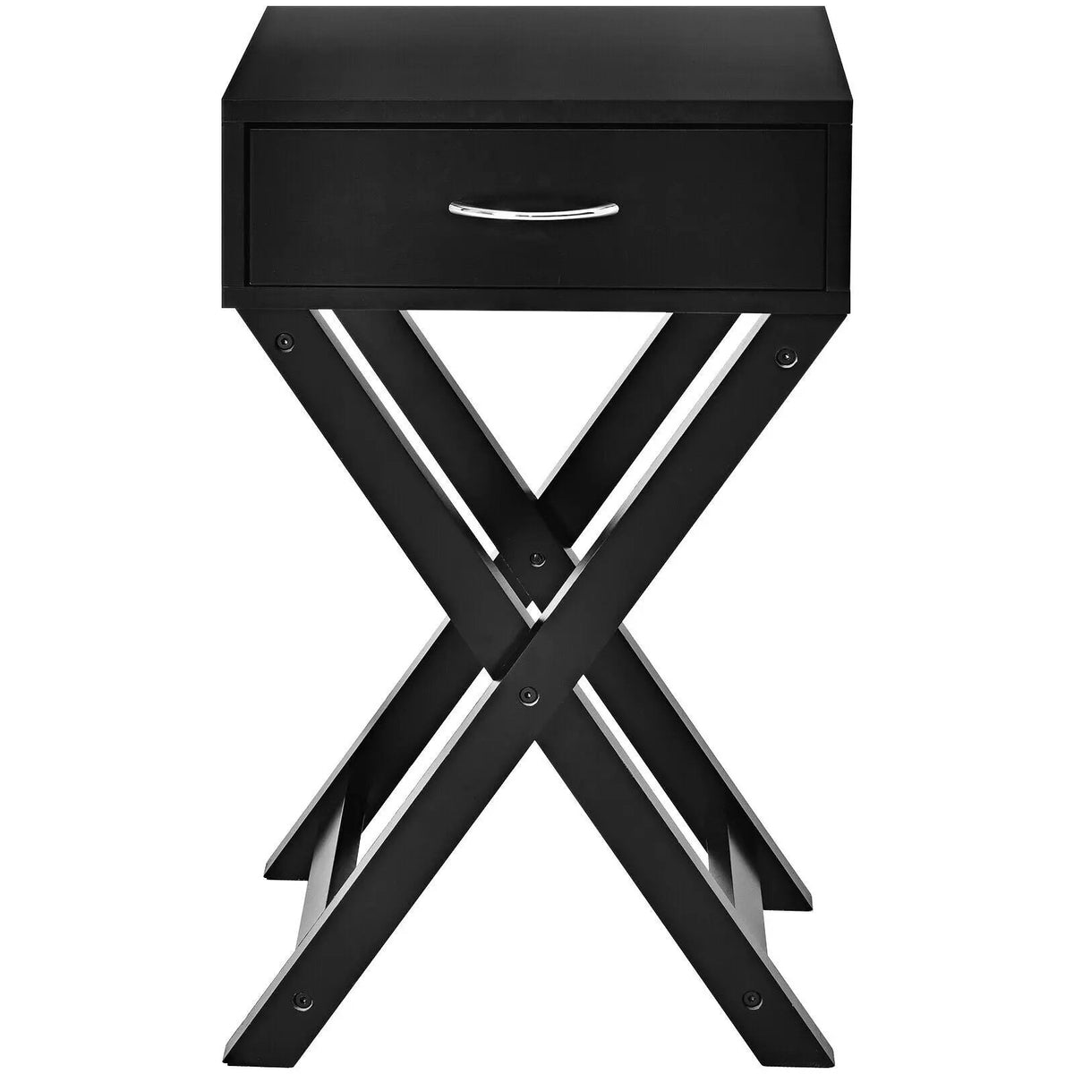 Design Sofa Side Table with X-Shape Drawer for Living Room Bedroom, photo 5 of 9