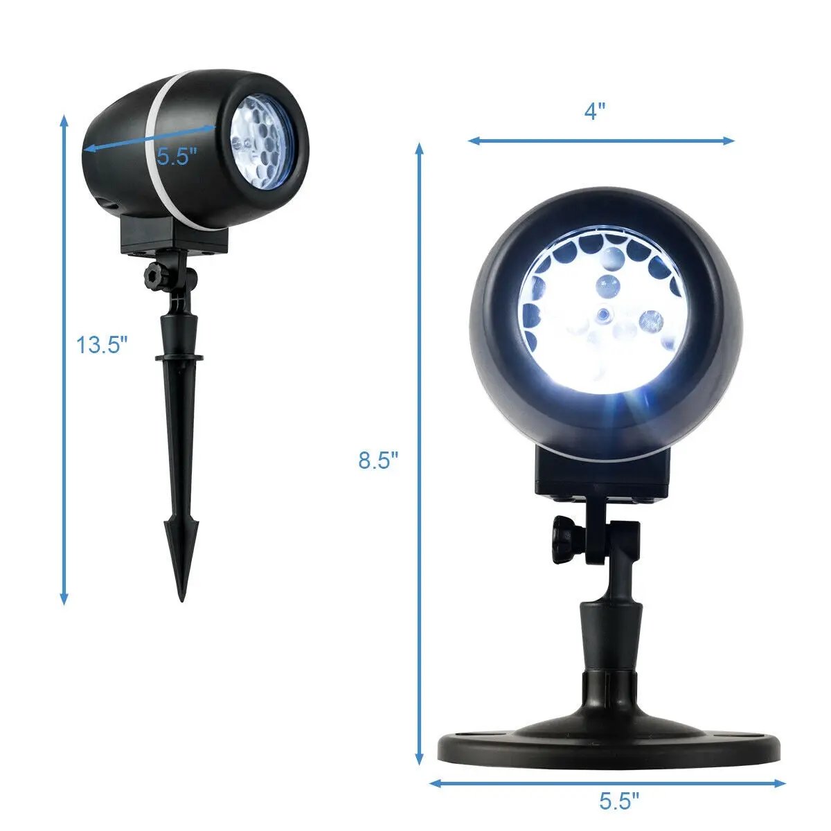 Outdoor Waterproof Christmas Snowflake LED Projector Lights with Remote Control by DirectDeals