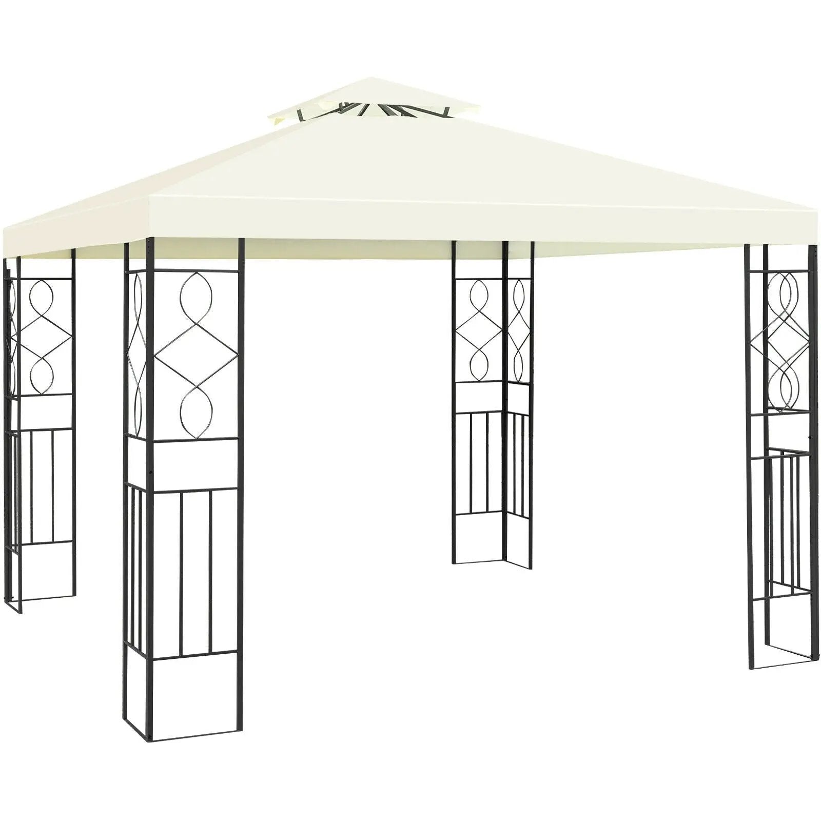 2 Tiers 10 x 10 Feet Patio Gazebo Canopy Tent by DirectDeals
