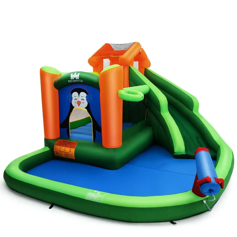 Inflatable Slide Bouncer and Water Park Bounce House Without Blower by DirectDeals