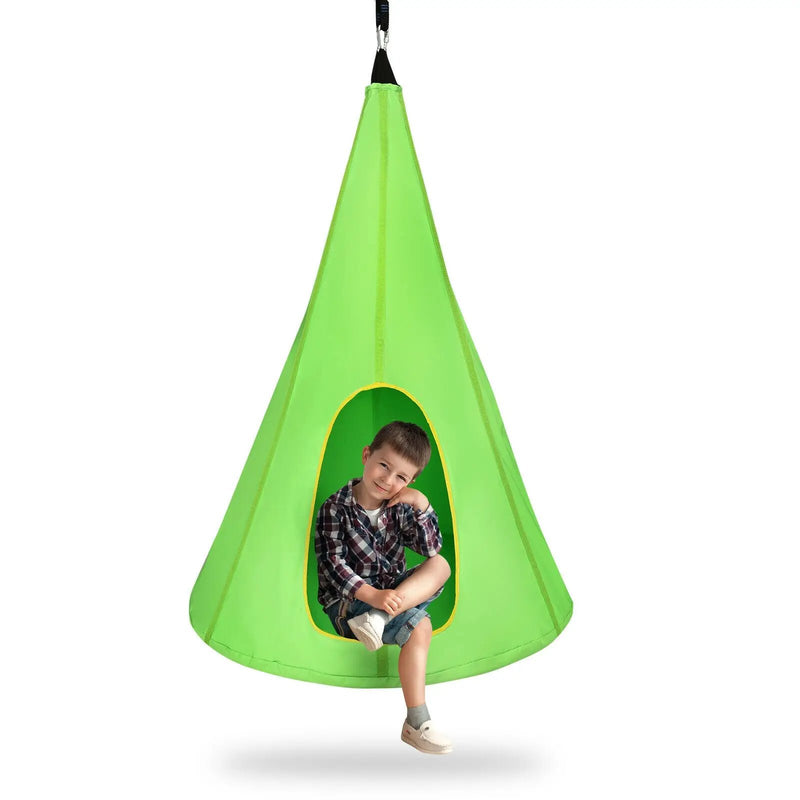 32 Inch Kids Nest Swing Chair Hanging Hammock Seat for Indoor Outdoor by DirectDeals