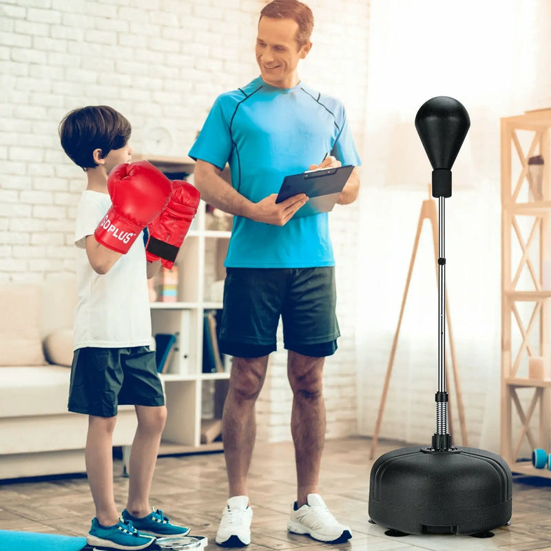 Adjustable Freestanding Punching Bag with Boxing Gloves by DirectDeals