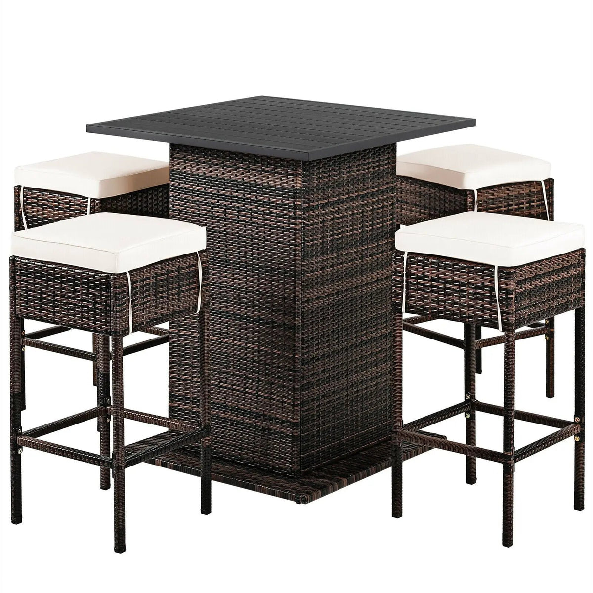 5 Pieces Patio Rattan Bar, photo 11 of 11