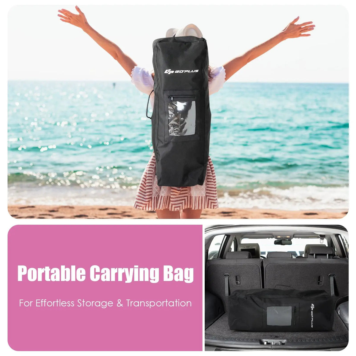 10.6 Feet Inflatable Adjustable Paddle Board with Carry Bag, photo 15 of 16