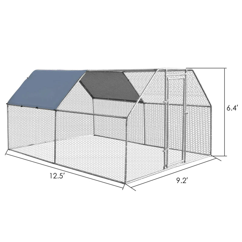 9.5 x 12.5 Feet Large Walk In Chicken Coop Run House by DirectDeals