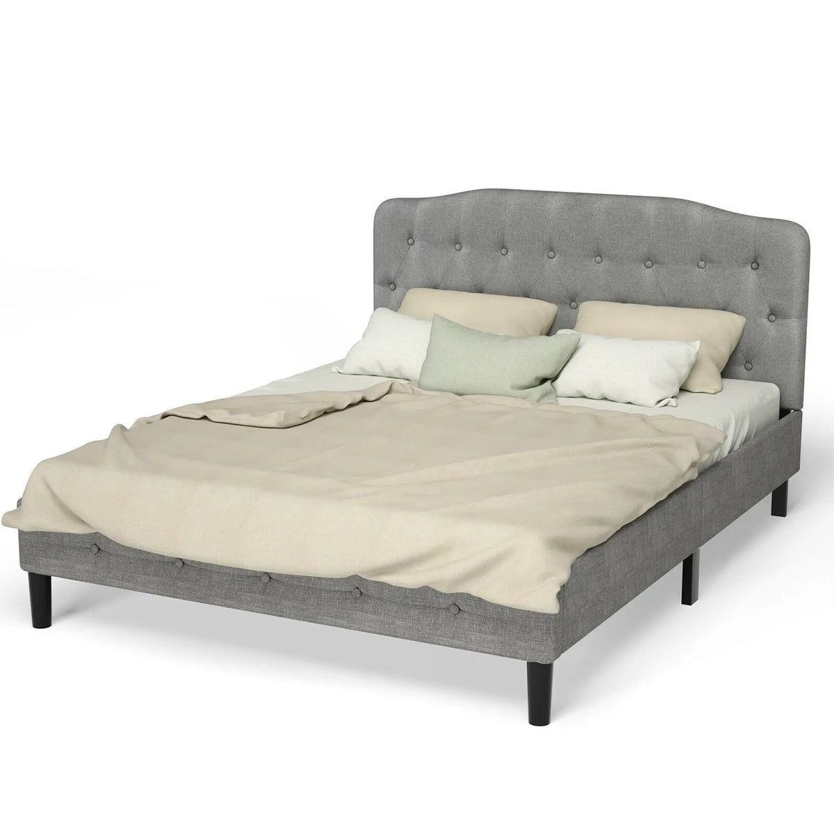 Queen Upholstered Headboard with Adjustable Heights, photo 5 of 9