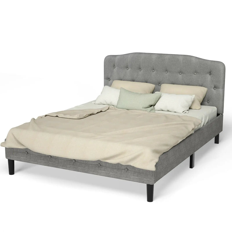 Queen Upholstered Headboard with Adjustable Heights by DirectDeals
