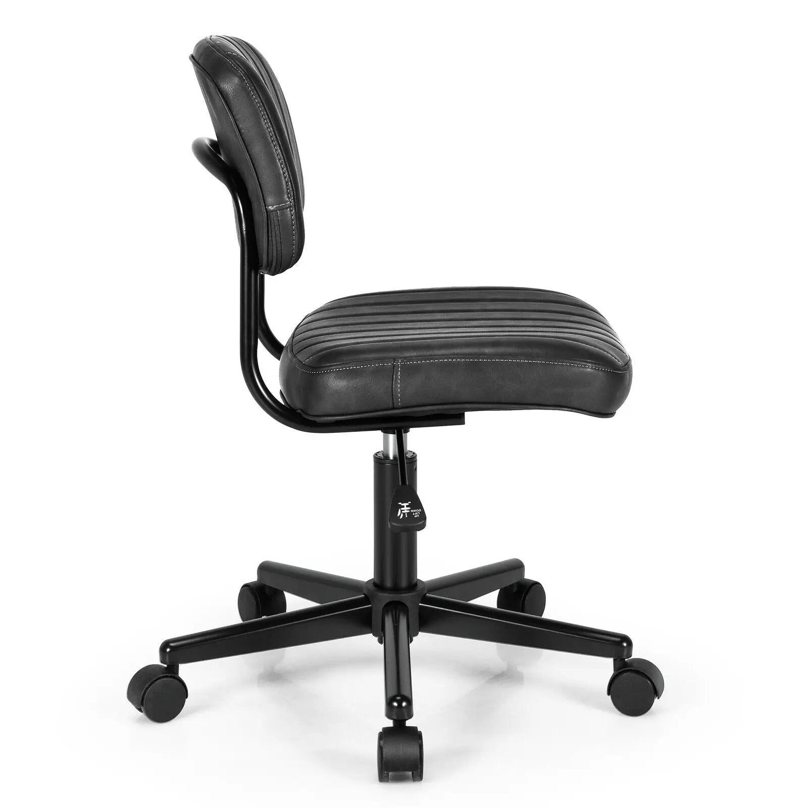 PU Leather Adjustable Office Chair Swivel Task Chair with Backrest by DirectDeals