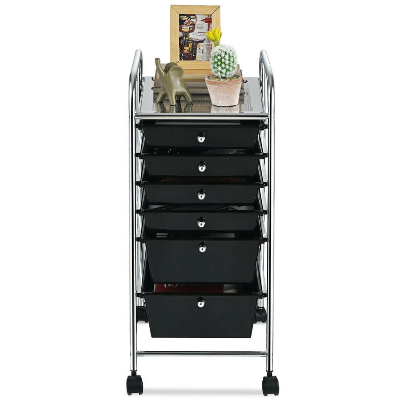 6 Drawers Rolling Storage Cart Organizer by DirectDeals
