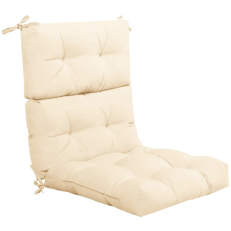 22 x 44 Inch Tufted Outdoor Patio Chair Seating Pad by DirectDeals