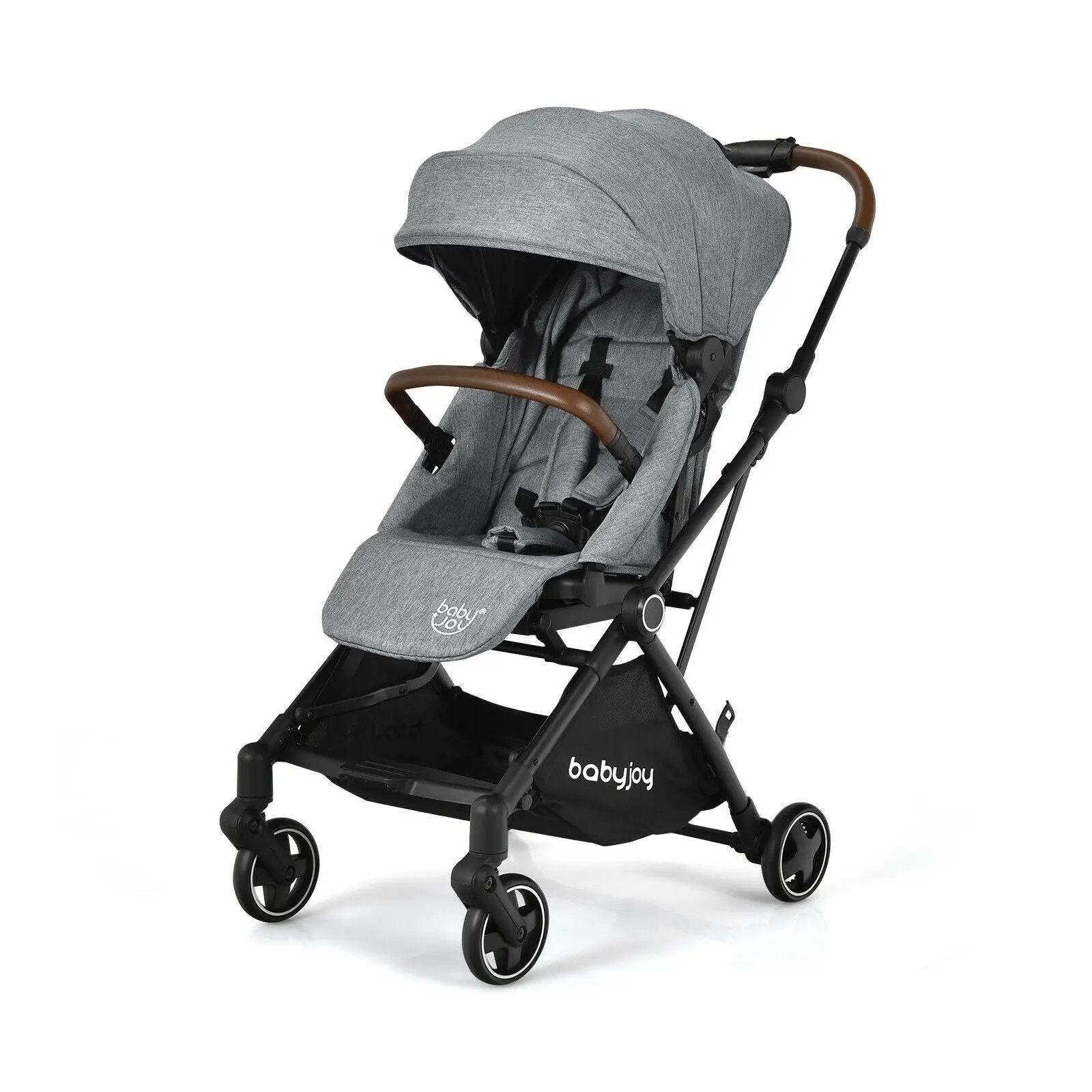 2-in-1 Convertible Aluminum Baby Stroller with Adjustable Canopy by DirectDeals
