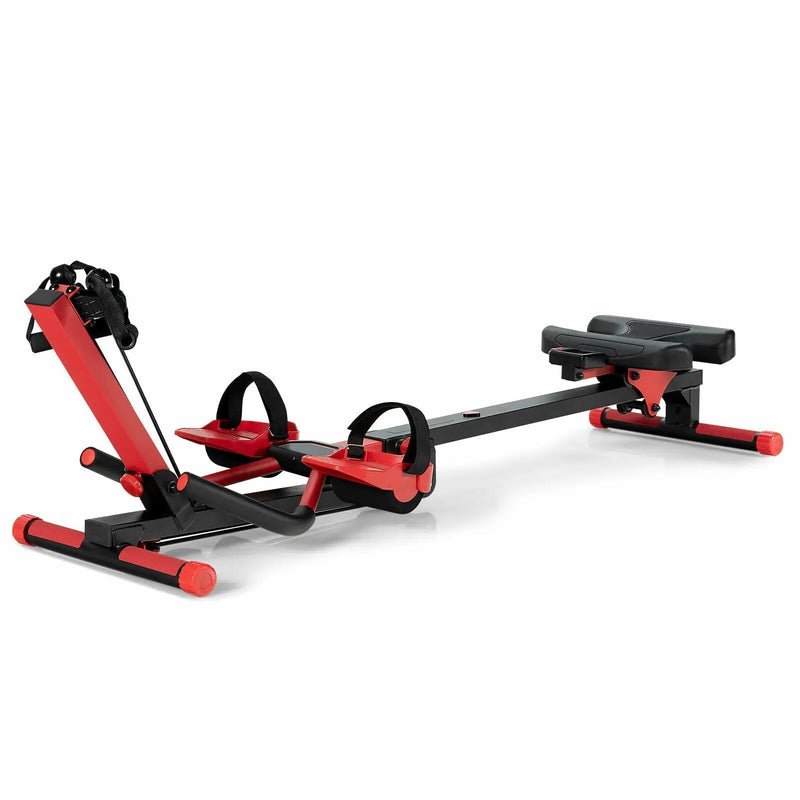 4-in-1 Folding Rowing Machine with Control Panel for Home Gym by DirectDeals