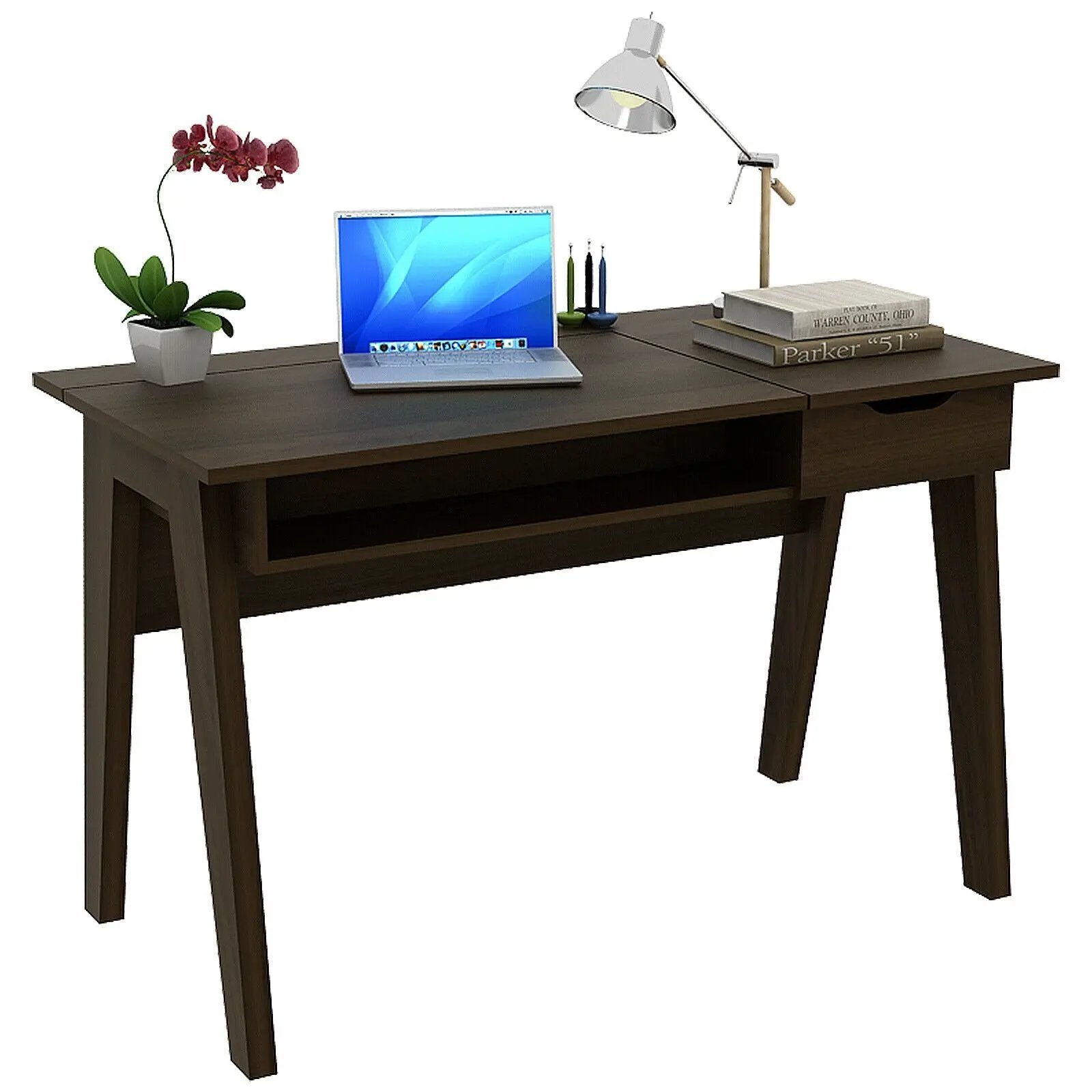 Dressing Table with Flip Mirror and Storage Drawer by DirectDeals