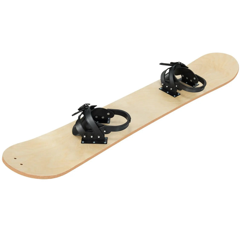Winter Sports Snowboarding Sledding Skiing Board with Adjustable Foot Straps by DirectDeals