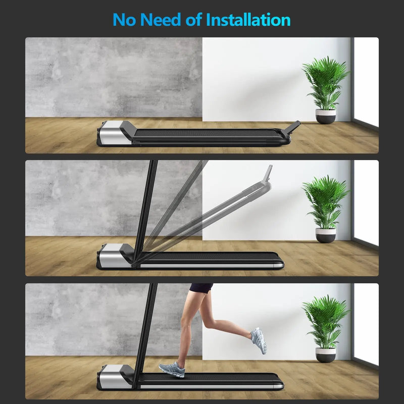 Ultra-thin Electric Folding Motorized Treadmill with LCD Monitor Low Noise by DirectDeals