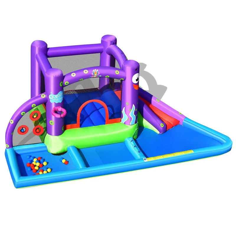 Inflatable Water Slide Park with Splash Pool and 750W Blower by DirectDeals