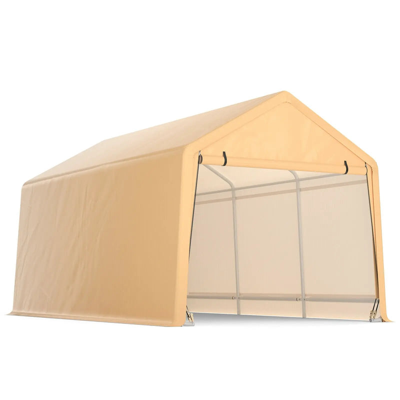 9 x 17 Feet Heavy Duty Carport Canopy-Yellow by DirectDeals