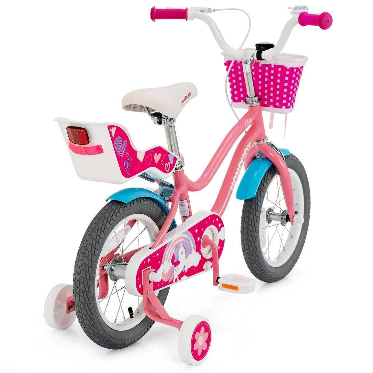 16 Inch Kids Bike with Training Wheels and Storage Basket, photo 4 of 10