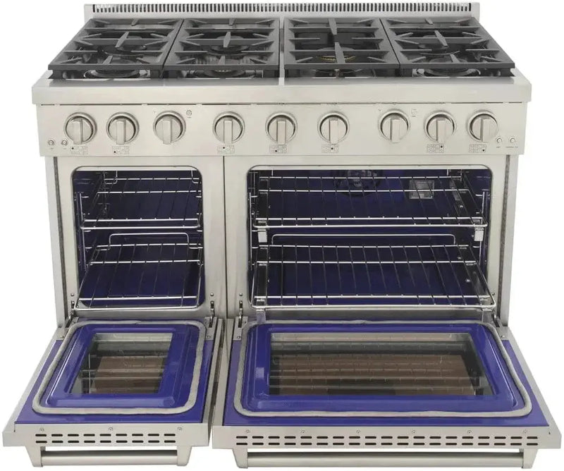 Kucht 48" Freestanding Professional Gas Range KFX4800X-S by Farmhouse Kitchen and Bath