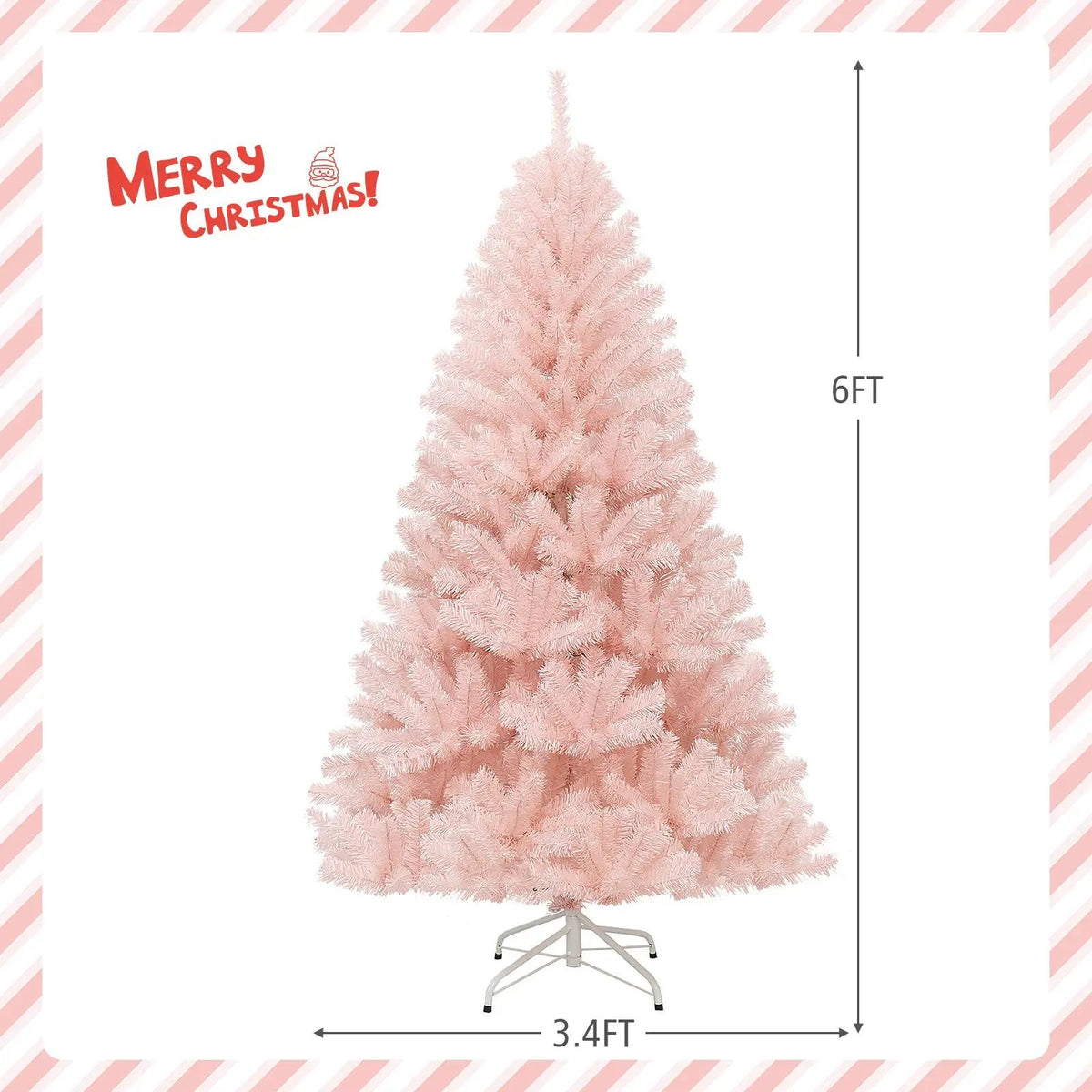 6/7 Feet Artificial Christmas Tree Hinged Full Fir Tree, photo 10 of 16