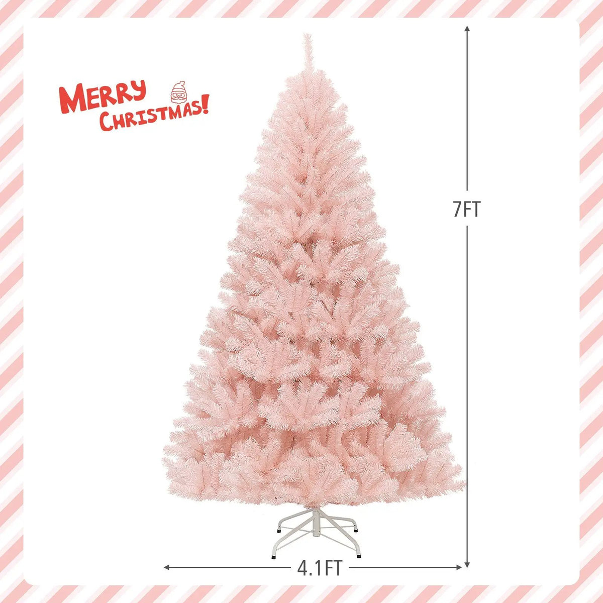 6/7 Feet Artificial Christmas Tree Hinged Full Fir Tree, photo 9 of 16
