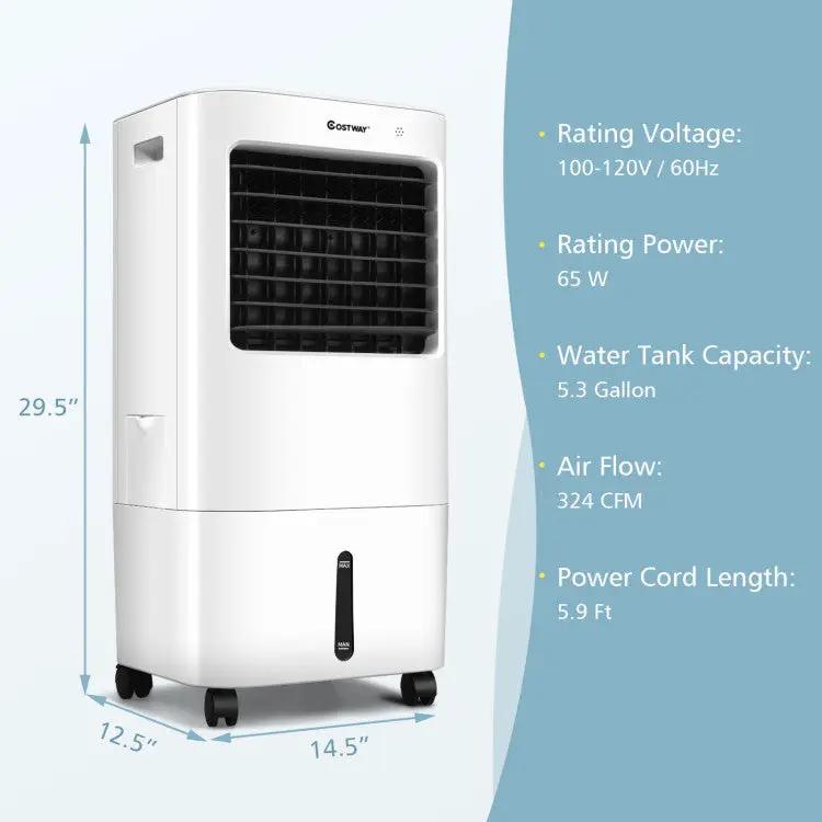 3-in-1 Air Cooler – Fan & Humidifier with Remote by DirectDeals