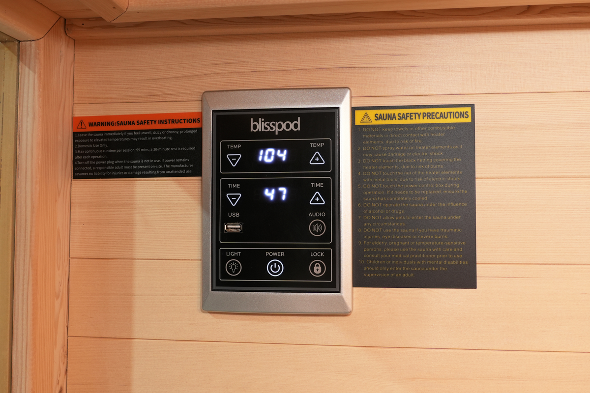 Blisspod I Vantaa RED I All-In-One - Full Spectrum + Red Light Therapy I Indoor Premium Sauna I 2 Person, photo 17 of 17
