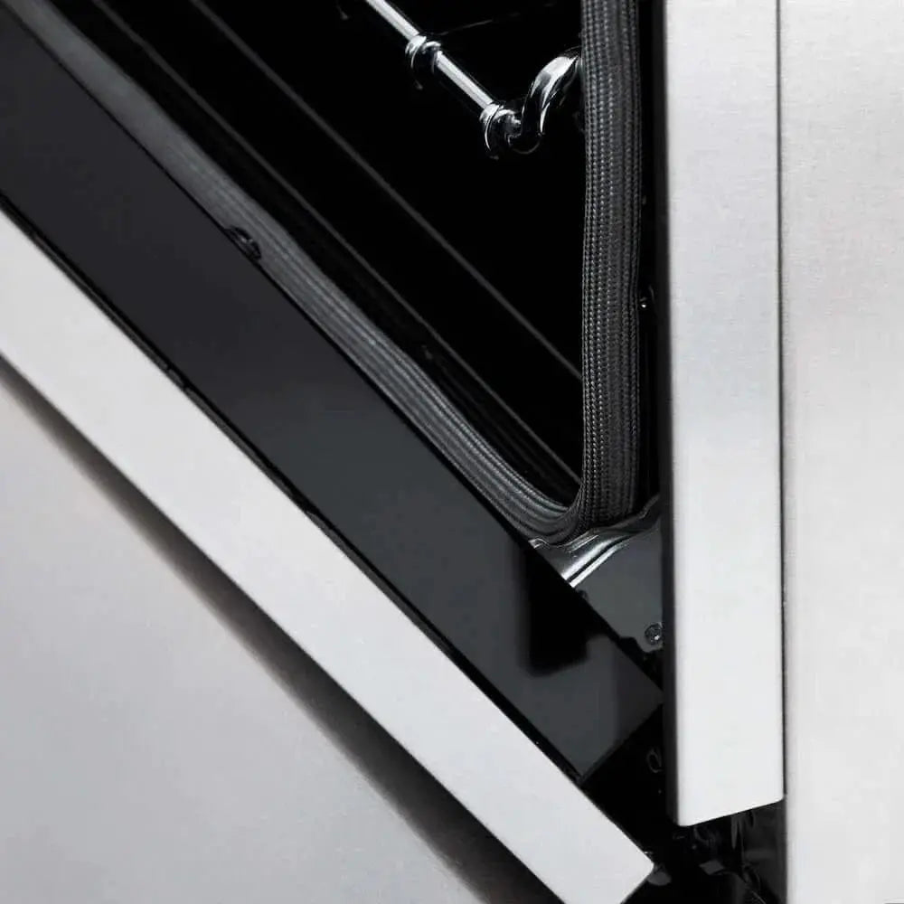 ZLINE 60" Autograph Edition Dual Fuel Range, DuraSnow, RASZ-SN-60-CB by Farmhouse Kitchen and Bath