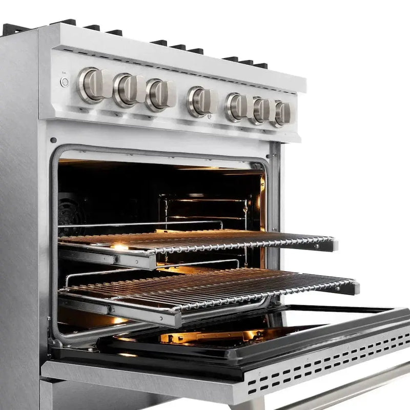 ZLINE 36" Classic Gas Range, Convection Gas Oven DuraSnow® Stainless Steel, CGRS-36 by Farmhouse Kitchen and Bath
