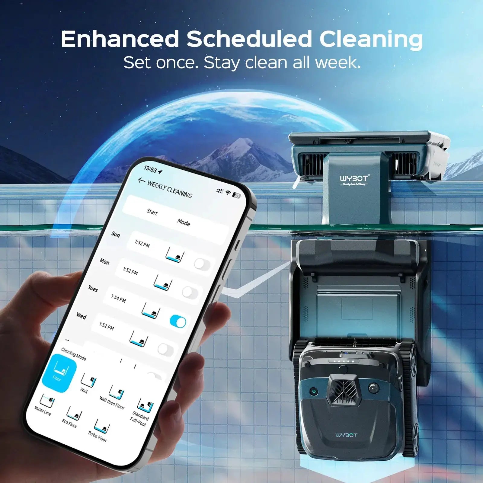 WYBOT S3 Robotic Pool Cleaner by WYBOT