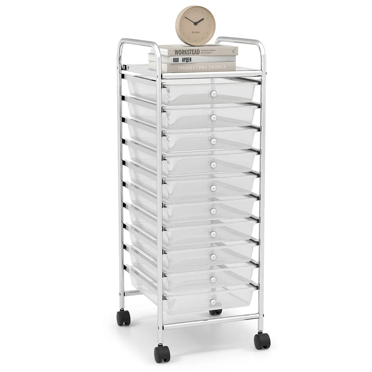 10 Drawer Rolling Storage Cart Organizer with 4 Universal Casters, photo 10 of 20