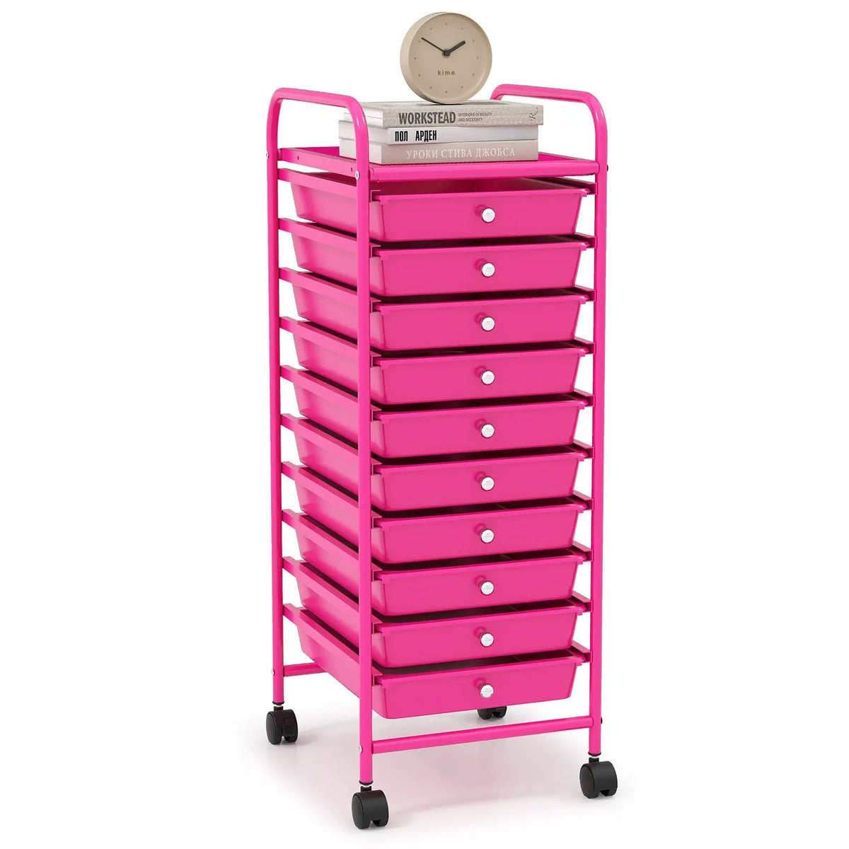 10 Drawer Rolling Storage Cart Organizer with 4 Universal Casters, photo 11 of 20