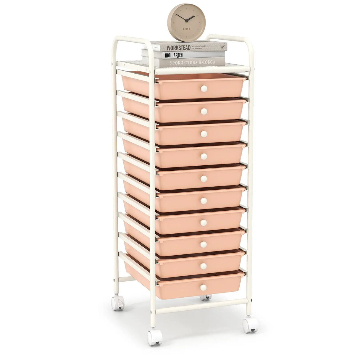 10 Drawer Rolling Storage Cart Organizer with 4 Universal Casters, photo 13 of 20