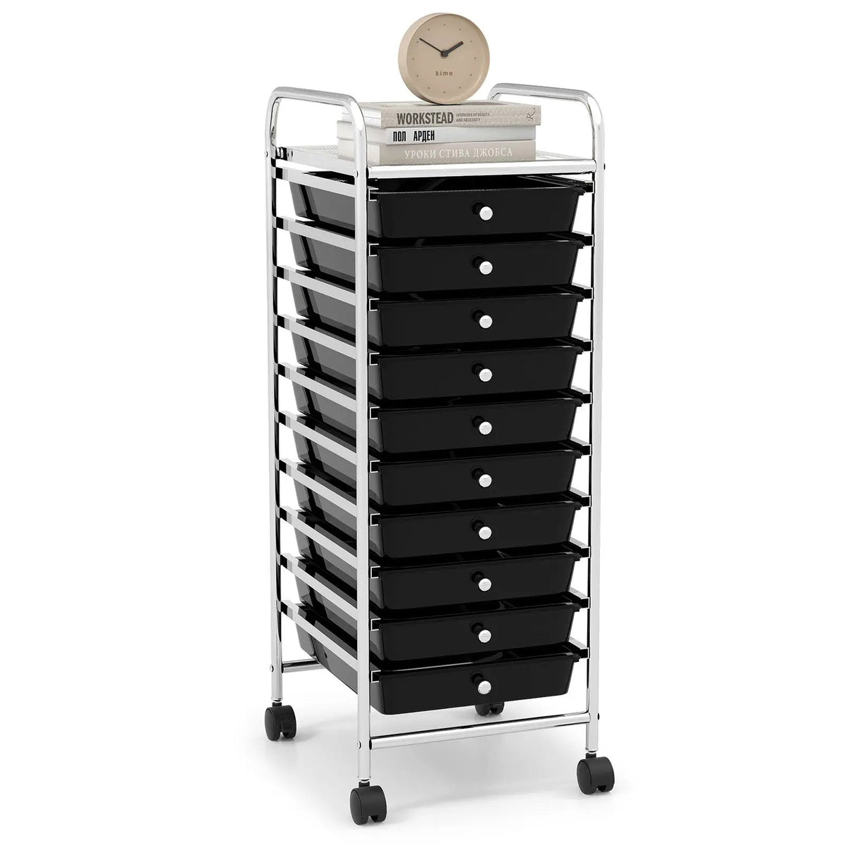 10 Drawer Rolling Storage Cart Organizer with 4 Universal Casters, photo 9 of 20