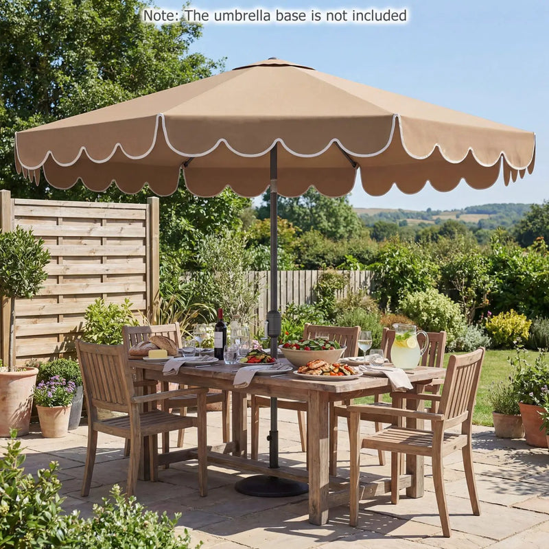 10 FT Patio Umbrella with Push Button Tilt and Crank by DirectDeals