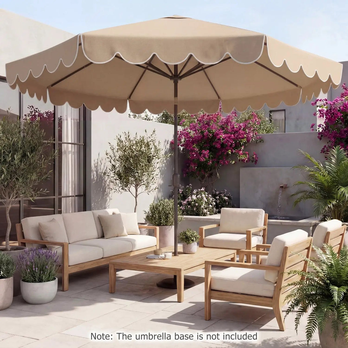 10 FT Patio Umbrella with Push Button Tilt and Crank, photo 30 of 40