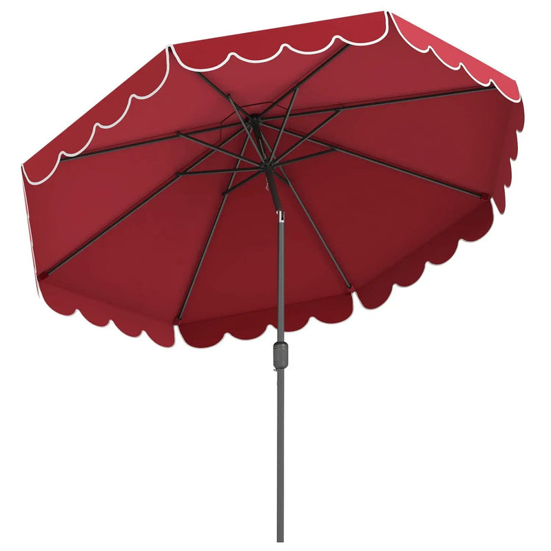 10 FT Patio Umbrella with Push Button Tilt and Crank by DirectDeals