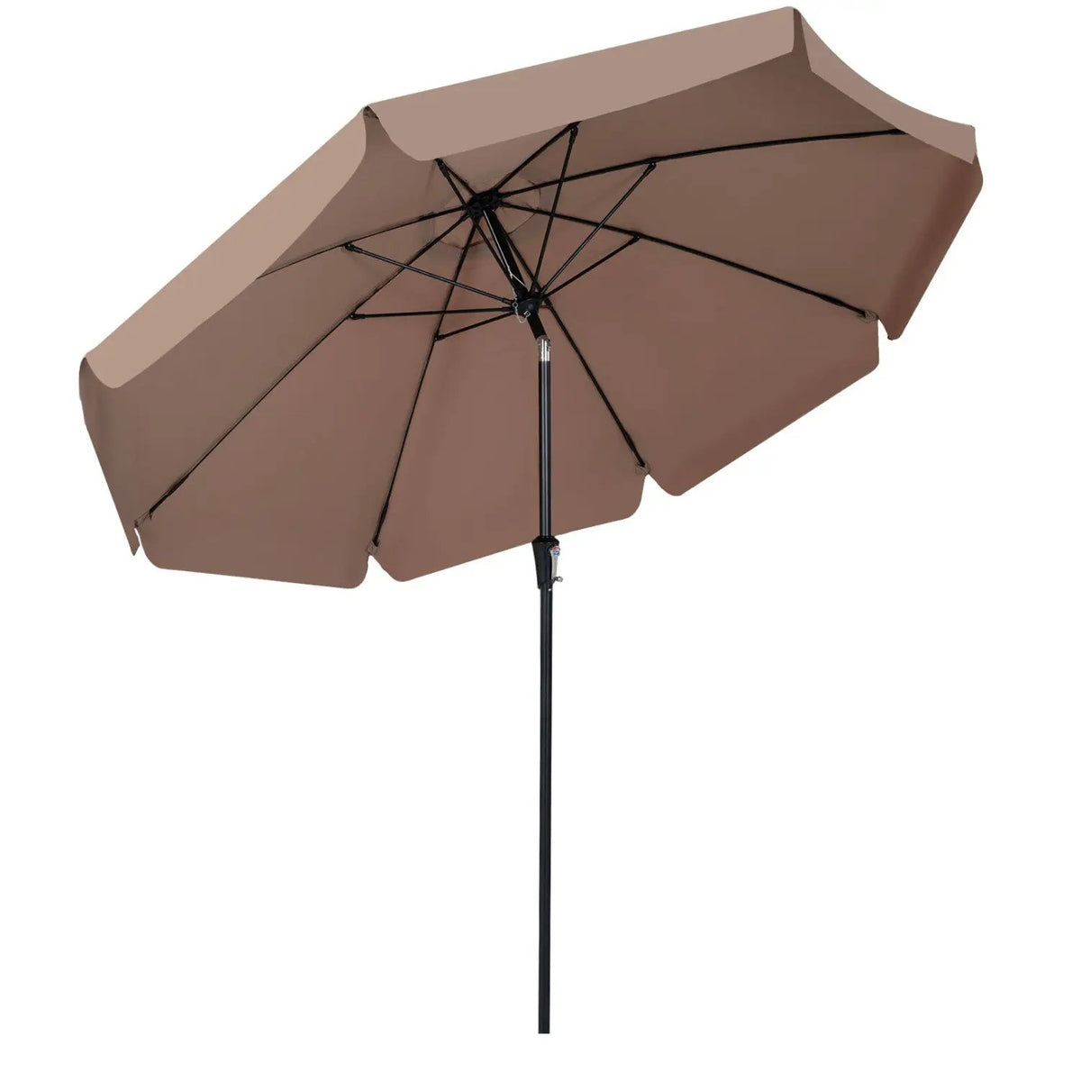10 FT Scalloped Patio Umbrella with Push Button Tilt, photo 4 of 16