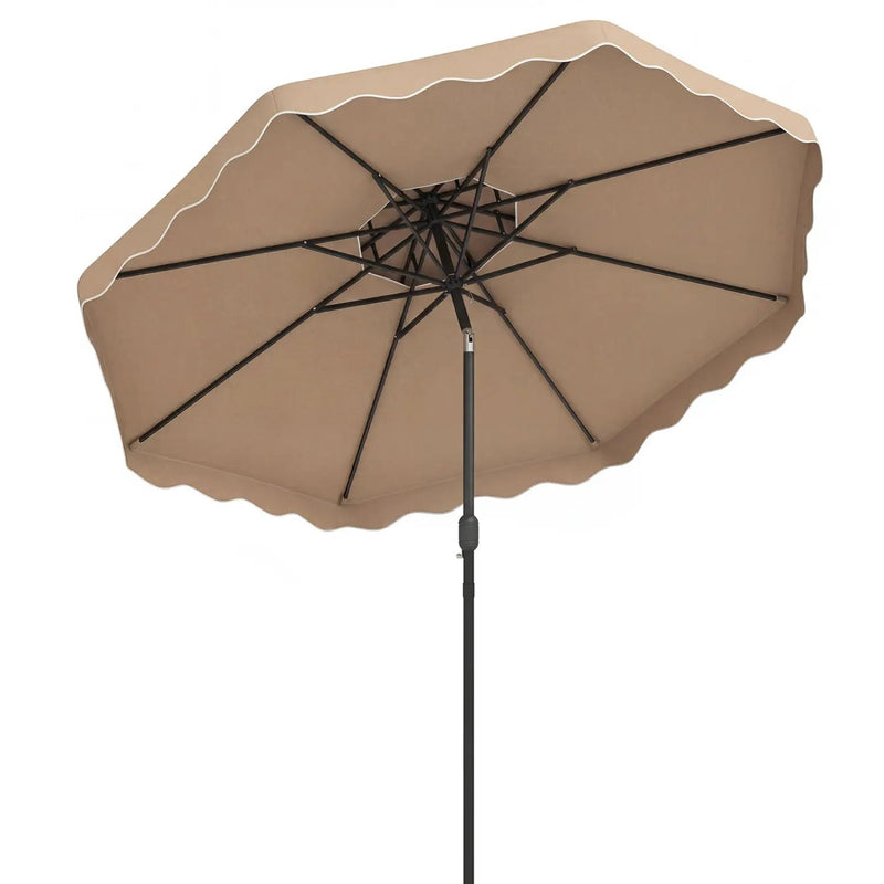 10 Ft Patio Umbrella with Push Button Tilt and Crank by DirectDeals