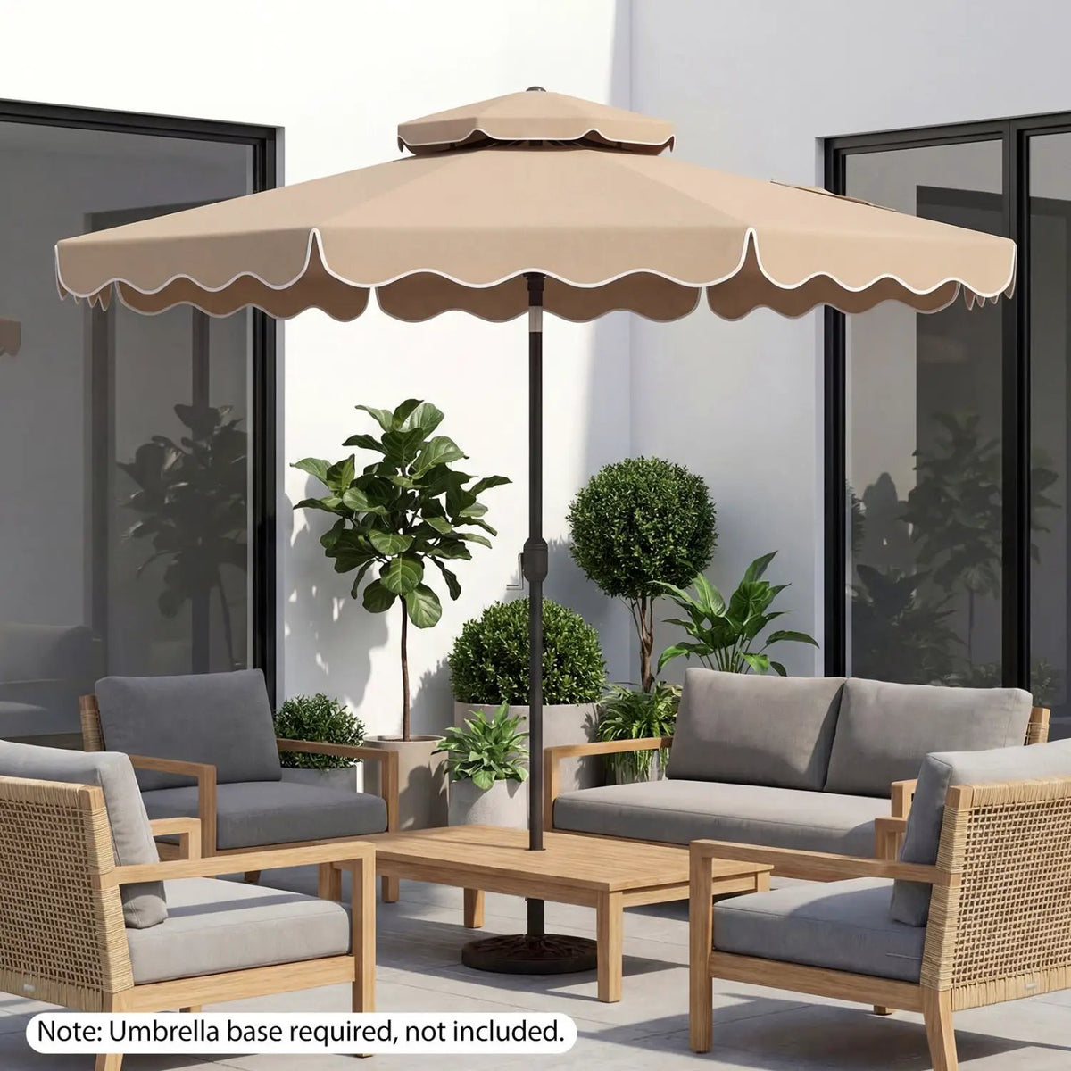 10 Ft Patio Umbrella with Push Button Tilt and Crank, photo 6 of 40