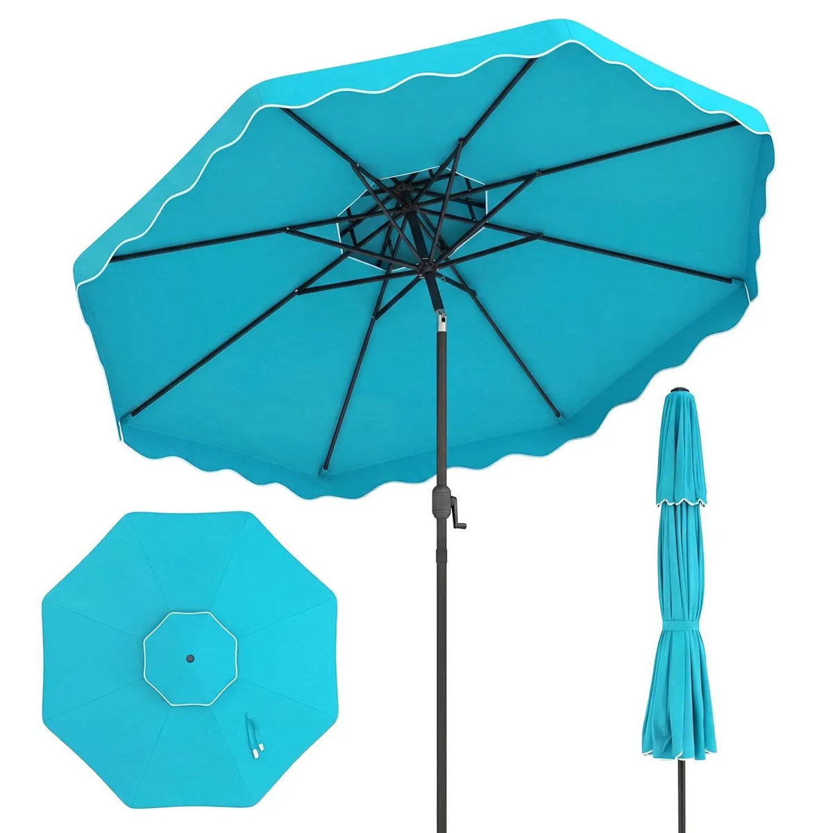 10 Ft Patio Umbrella with Push Button Tilt and Crank, photo 20 of 40